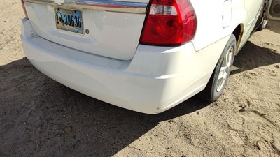 2004-2008 Chevy New Style Malibu Rear Bumper Cover Assembly Oem Back White 40U