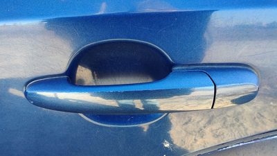 05-09 Hyundai Tucson Driver Left Rear Outside Door Handle Back Nautical Blue Ol