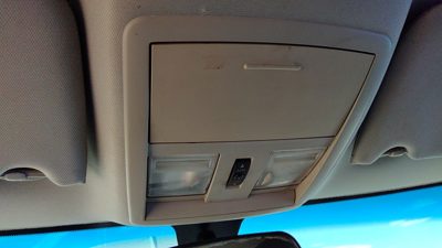 2005-2007 Chrysler 300 Center Overhead Console Dome Light Map Lamp Cubby Gray D1