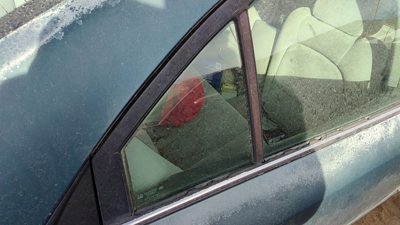 06-10 Hyundai Sonata Passenger Right Rear Vent Window Back Door Glass With Frame