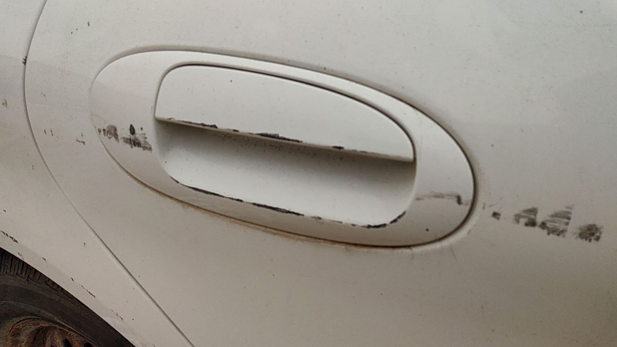1999-05 Mercury Sable Passenger Right Rear Outside Door Handle Oem Back Wt White