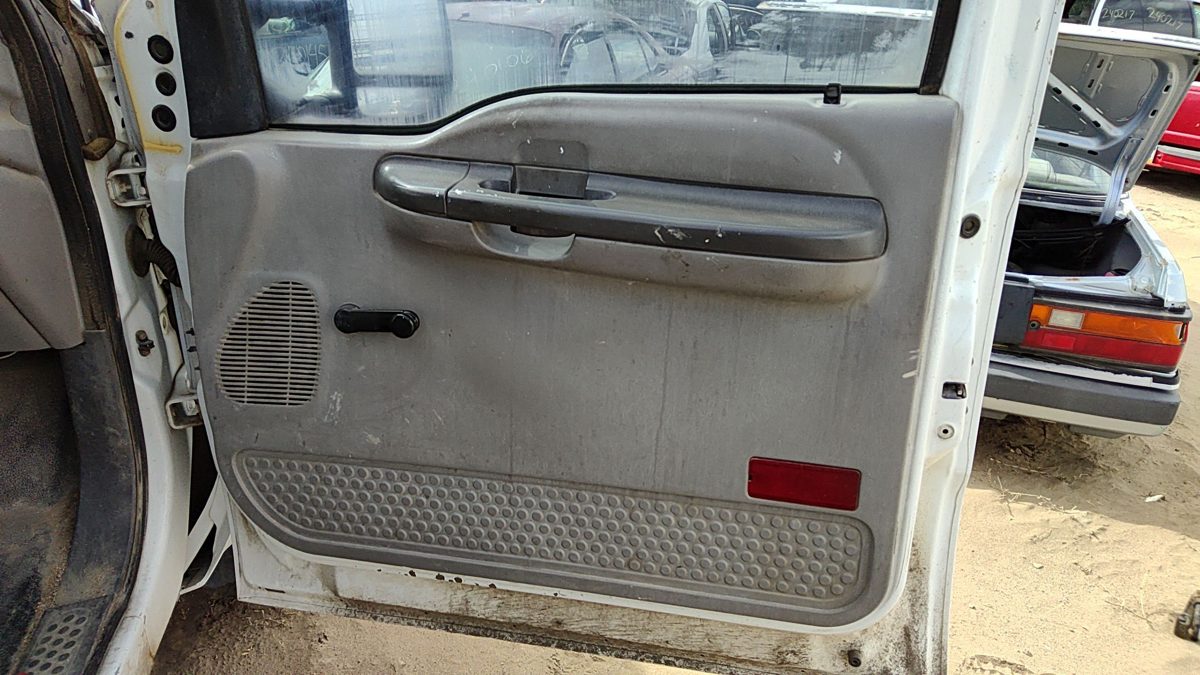 99-01 F250 Super Duty Passenger Right Front Inside Door Trim Panel Only Oem Gray