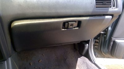 1991 Mitsubishi Galant Vr-4 Glove Box Assembly Complete Door With Latch Black