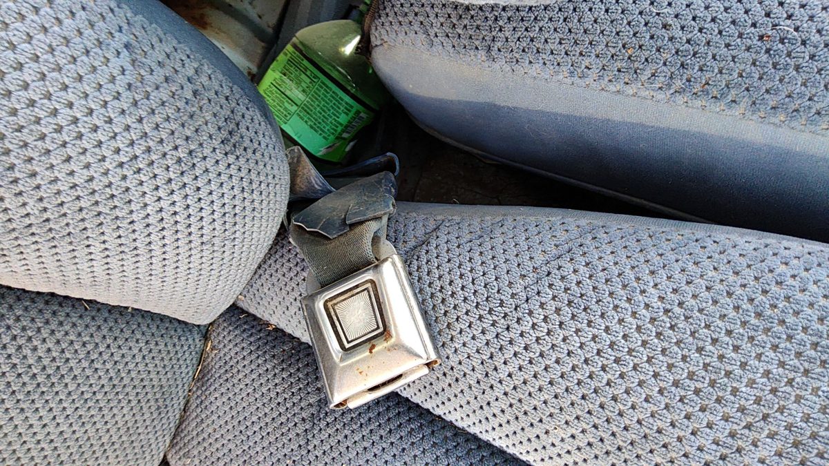 1986 Ford Ranger Passenger Right Front Seat Belt Buckle Receiver Oem Blue