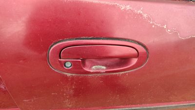 1997 Ford Escort Passenger Right Front Outside Door Handle Oem Red
