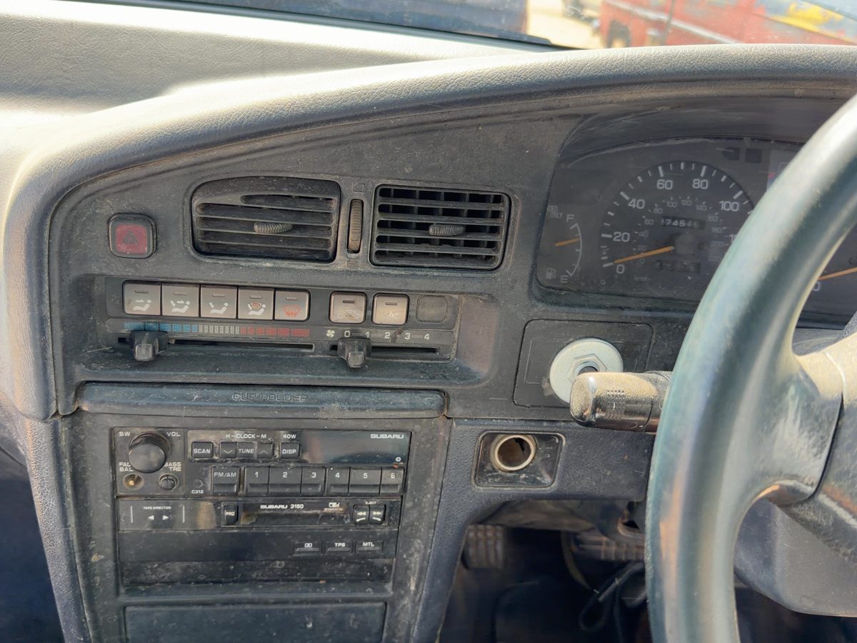1992-1994 Subaru Legacy Rhd Trim Bezel Around Radio Surround Dash Panel Oem Gray