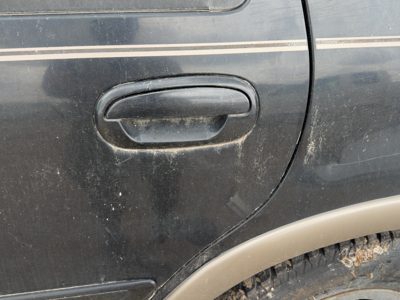 1997-2002 Ford Expedition Driver Left Rear Outside Door Handle Oem Back Black