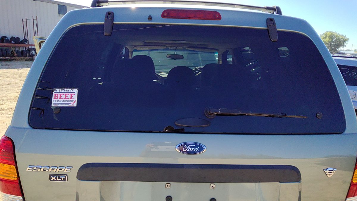 2001-2007 Ford Escape Back Glass Rear Window Oem