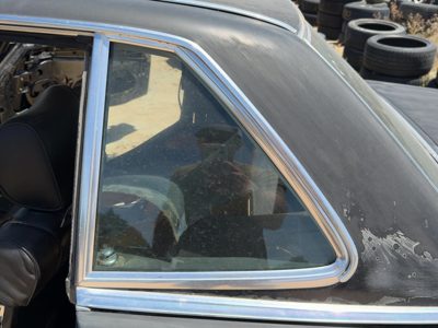 1980 Mercedes 450SL 107 Roadster Driver Left Rear Quarter Glass Back Side Window