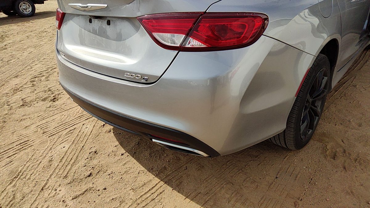 2015-2017 Chrysler 200 Rear Bumper Cover Assembly Oem Back Billet Silver Psc