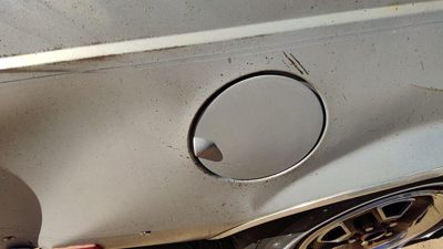 1982 Oldsmobile Firenza Fuel Tank Door With Hinge Gas Lid Oem Filler Silver