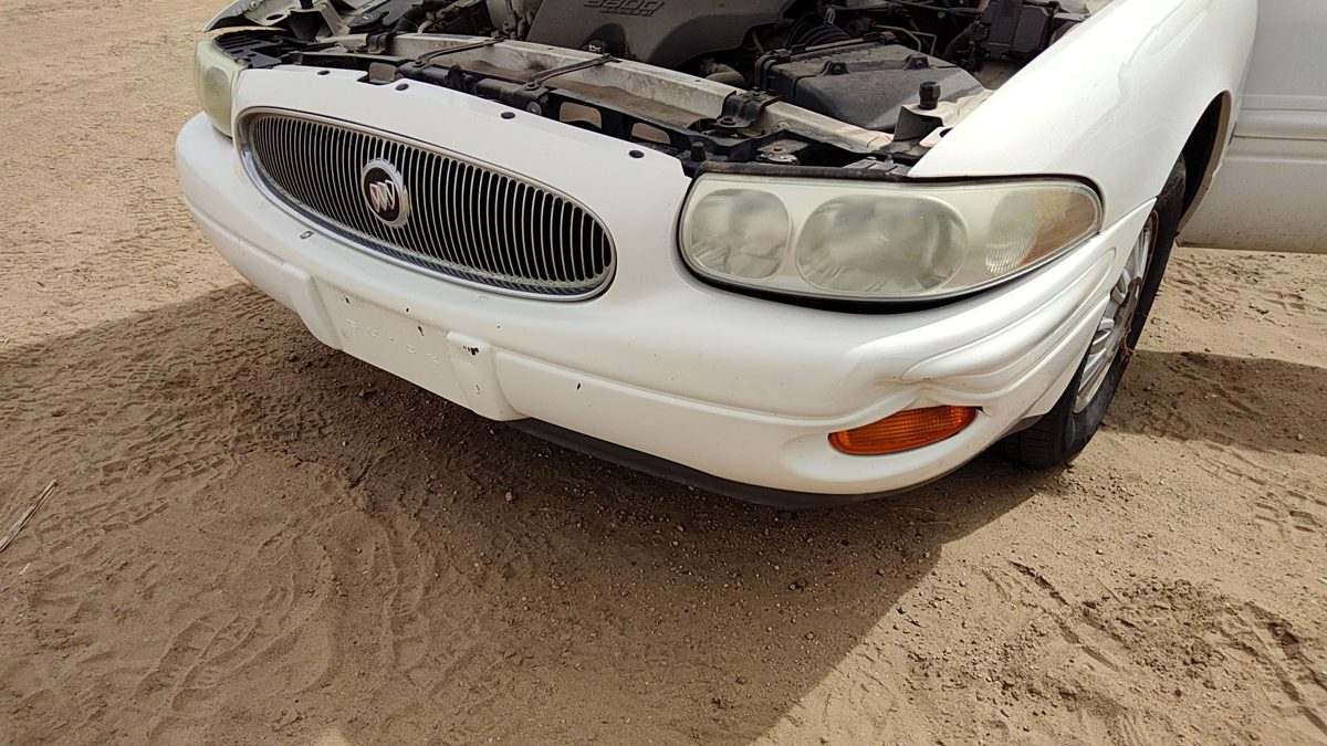 2000-2005 Buick Lesabre Front Bumper Cover Assembly Oem White 40U 25679891