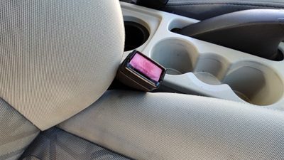 2011-2013 Ford Fiesta Passenger Right Front Seat Belt Buckle Receiver Black Dl