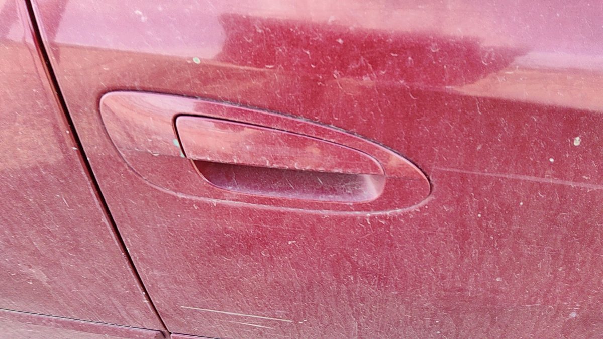 2002-2006 Nissan Altima Passenger Right Front Outside Door Handle Oem Red A15