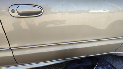 03-05 Grand Am Passenger Right Front Moulding From Door Trim 33U Champagne Beige