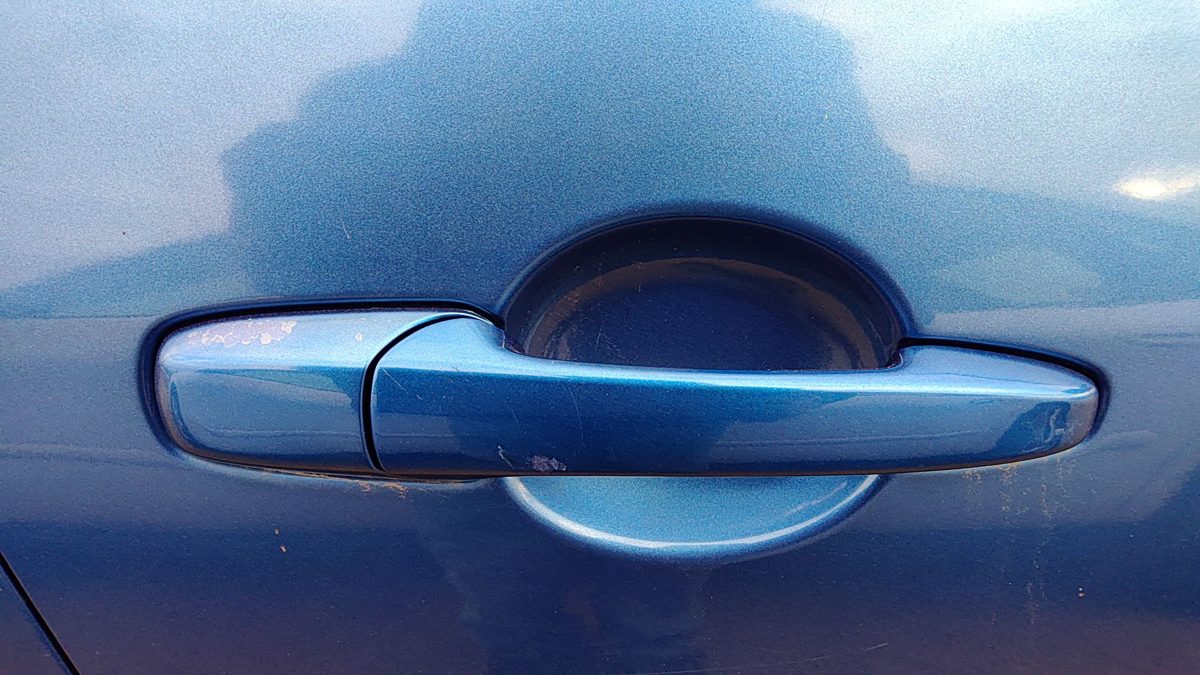 2004-2009 Mazda 3 Passenger Right Front Outside Door Handle Oem 27B Winning Blue