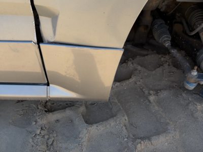 04-05 Srx Passenger Right Moulding From Fender Oem Trim Strip Silver 42U