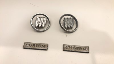 1978 Buick Lesabre Sail Panel Emblems Quarter Panel Emblem (Custom) Set Oem