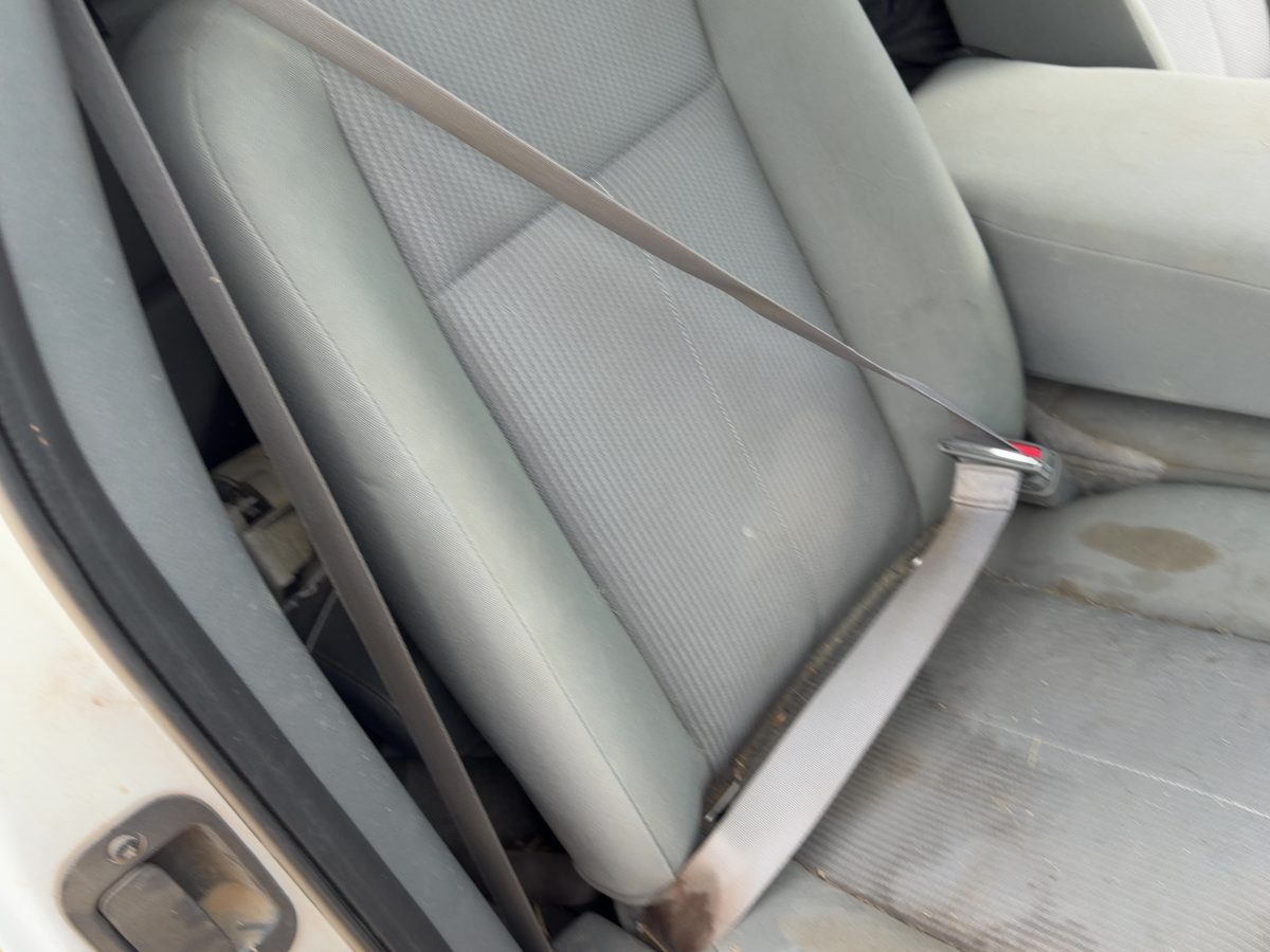 05-11 Dakota Passenger Right Front Seat Belt Retractor Oem Shoulder Gray P9D5