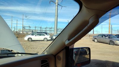 2008 Lincoln Navigator Passenger Right A Pillar Trim Windshield Post Panel Tan
