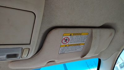 2002-2005 Legacy Outback Passenger Right Sun Visor Oem Tan 92011Ae34bob