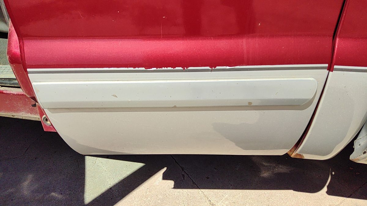 2001-03 F250 Super Duty Driver Left Rear Moulding From Door Oem Back Trim Strip