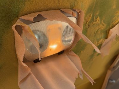 91-94 Ford Explorer 2 Dr Rear Dome Light Assembly OEM Tan