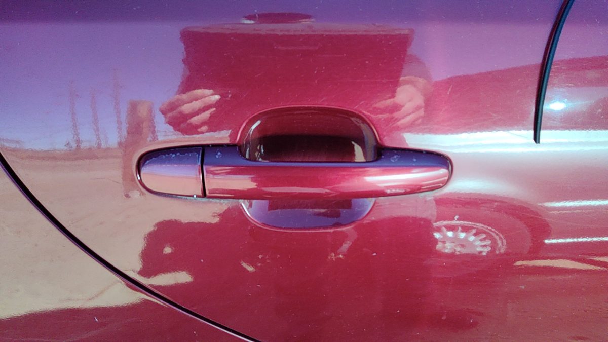 02-06 Camry Passenger Right Rear Outside Door Handle Oem Back Salsa Red 3Q3