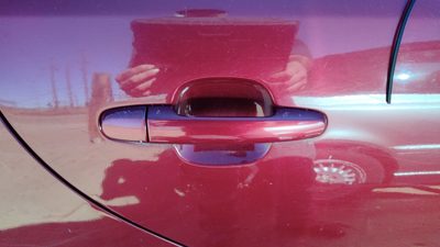 02-06 Camry Passenger Right Rear Outside Door Handle Oem Back Salsa Red 3Q3
