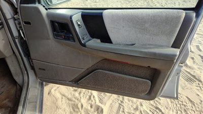 94 Jeep Grand Cherokee Passenger Right Front Door Trim Panel With Switches Gray