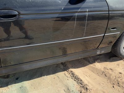 2001-2003 Bmw 530I Passenger Right Front Moulding From Door Oem Trim Strip Black