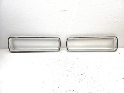 1964 Ford Thunderbird Coupe Pair Chrome Tail Light Trim Bezel Surround Oem
