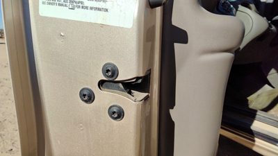 1999-2004 Pontiac Grand Am Driver Left Front Door Latch With Rods/Cables Oem