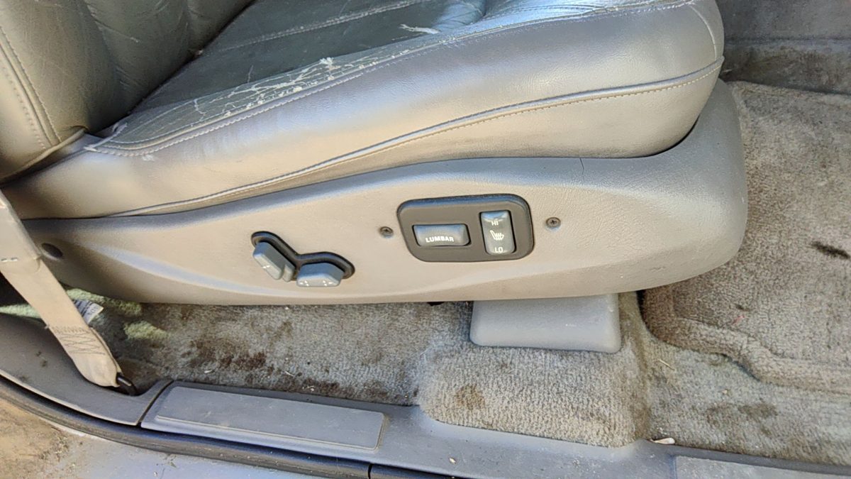 2000 Olds Bravada Passenger Right Side Power Seat Switch W Trim Panel Pewter 922