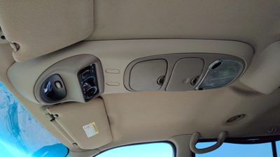 00-02 Expedition Center Overhead Console Oem Dome Light Map Lamp Cubby Tan Fh