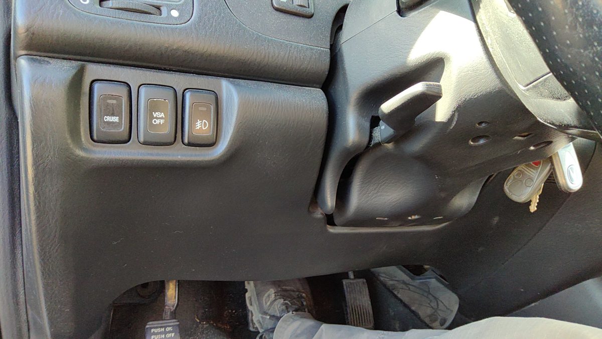 2003-2006 Acura Mdx Lower Dash Under Column Knee Bolster Trim Panel Oem Black