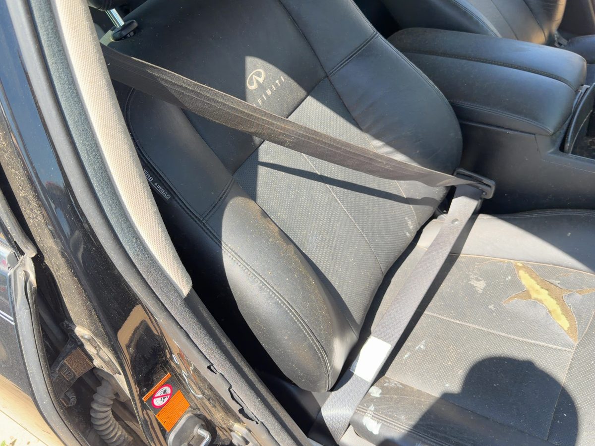 06-07 M35X Passenger Right Front Seat Belt Retractor Oem Shoulder Graphite