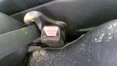 91 Mitsubishi Galant Vr-4 Passenger Right Front Seat Belt Buckle Female Receiver