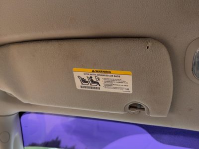 2005-2011 Dodge Dakota Driver Left Sun Visor Oem Gray P9D5 5Kk53Bd1Aa