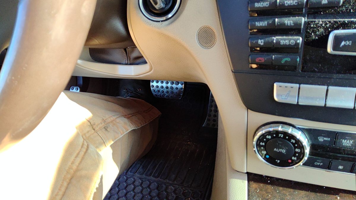 12-15 Mercedes C300 Lower Dash Under Column Knee Bolster Trim Panel Beige 125
