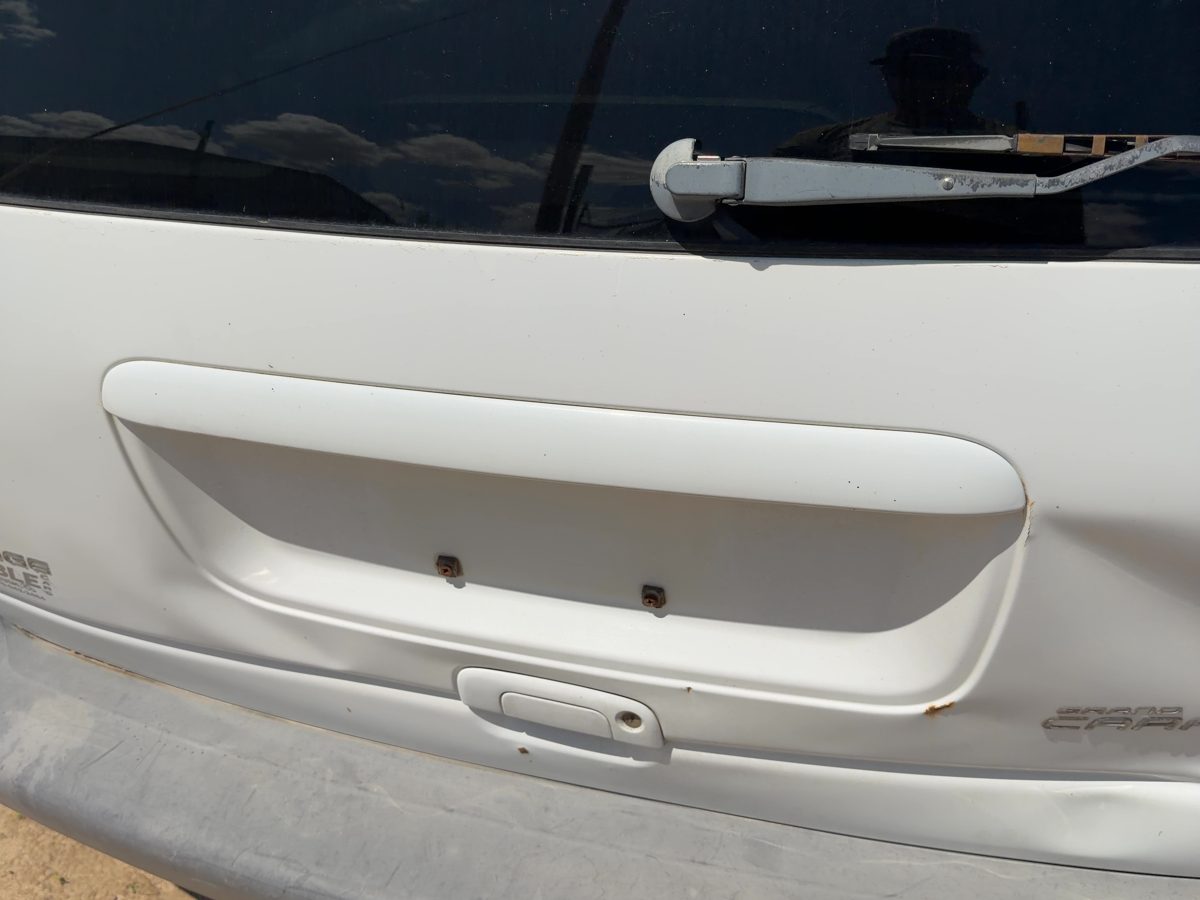 96-99 Town & Country License Plate Trim Surround Panel Tail Trunk Finish 119" Wb