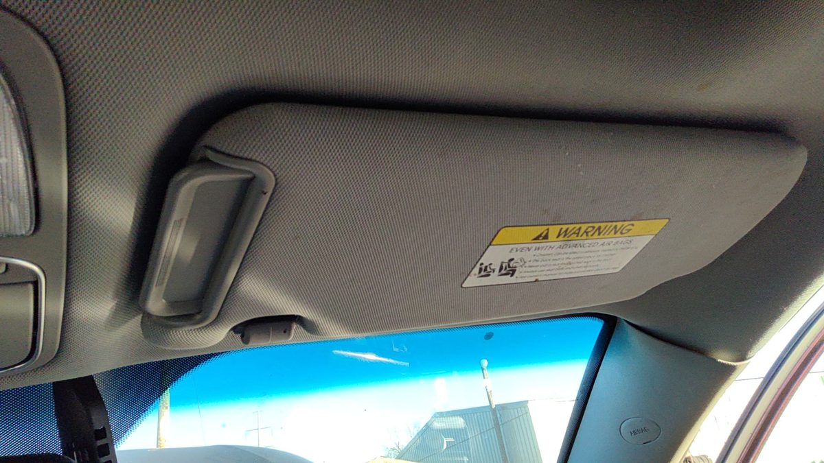 2011-2015 Kia Sorento Passenger Right Sun Visor Oem 852201U300h9