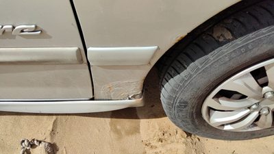 95-05 Pontiac Sunfire Passenger Right Moulding From Fender Trim Strip Silver 95U