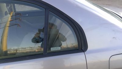 2001-2005 Honda Civic Driver Left Rear Vent Window Back Door Glass With Frame