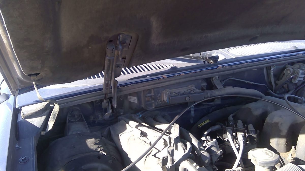 1995-1998 Ford Explorer Passenger Right Hood Hinge Assembly Oem Blue Xl2z16796aa