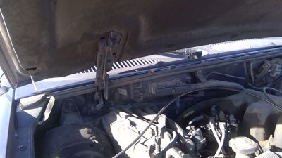 1995-1998 Ford Explorer Passenger Right Hood Hinge Assembly Oem Blue Xl2z16796aa