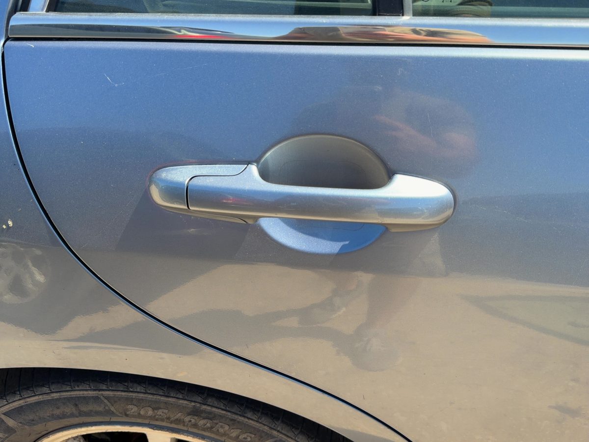 03-07 Accord Passenger Right Rear Outside Door Handle Back Sedan Cool Blue B542M