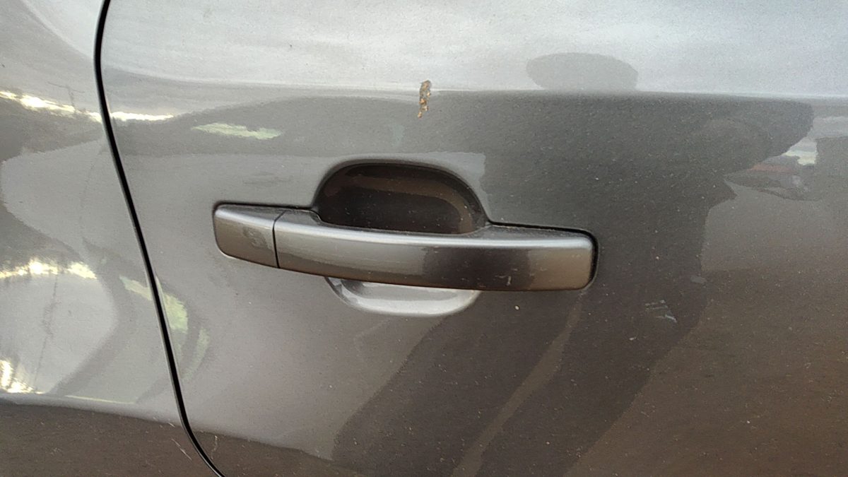 14-19 Kia Soul Passenger Right Rear Outside Door Handle Back Titanium Gray Im