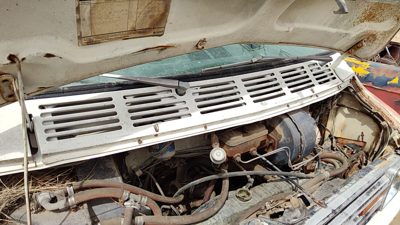 1974 Dodge Van B200 Windshield Wiper Cowl Vent Trim Panel Oem Cover