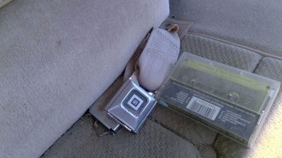 1980-1985 Olds 88 Passenger Right Front Seat Belt Buckle Female Receiver Oem Tan
